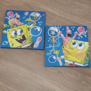 2 SpongeBob SquarePants Wall Decor